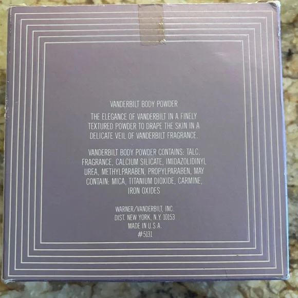 Gloria Vanderbilt Body Powder